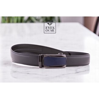 "EYES ON ME" LEDEREN RIEM zonder gaatjes, met automatische gesp ( model L132 )