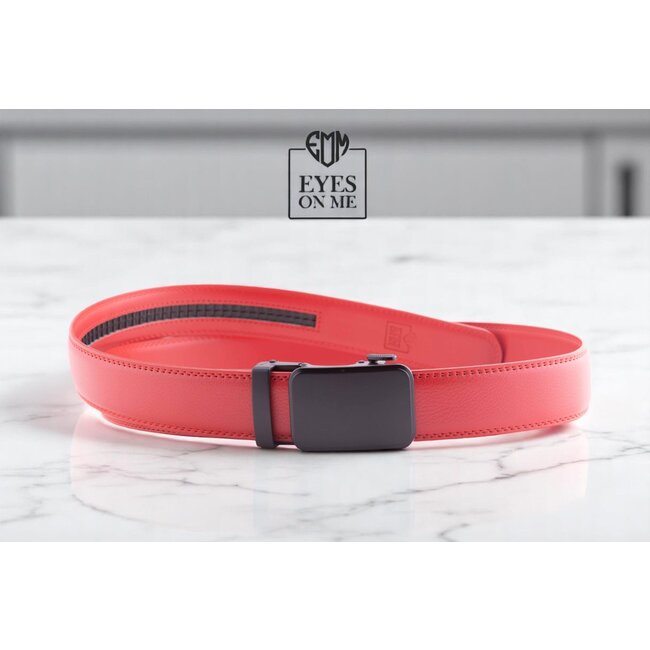 LEDEREN RIEM zonder gaatjes, met automatische gesp (model L113)