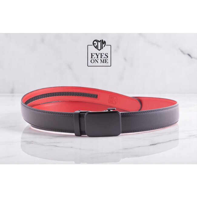 LEDEREN RIEM zonder gaatjes, met automatische gesp (model L113)