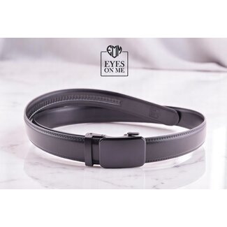 LEDEREN RIEM zonder gaatjes, met automatische gesp ( model L113 )