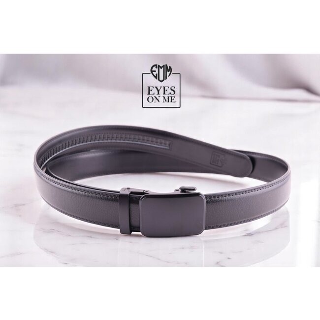 LEDEREN RIEM zonder gaatjes, met automatische gesp (model L113)