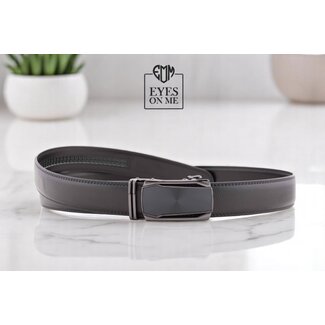 "EYES ON ME" LEDEREN RIEM zonder gaatjes, met automatische gesp ( model L130 )