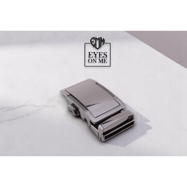 "EYES ON ME" LEDEREN RIEM zonder gaatjes, met automatische gesp (model N181)