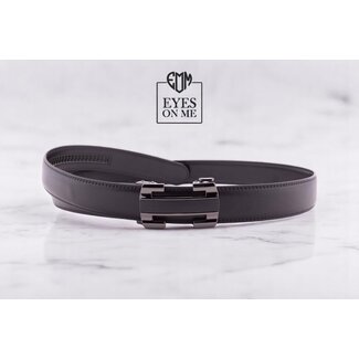 "EYES ON ME" LEDEREN RIEM zonder gaatjes, met automatische gesp ( model L001 )