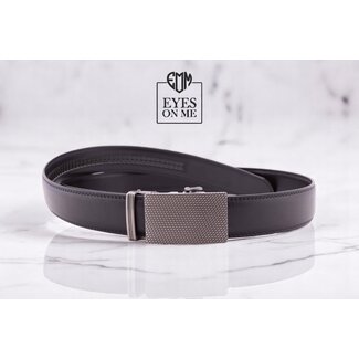 "EYES ON ME" LEDEREN RIEM zonder gaatjes, met automatische gesp ( model 101  )
