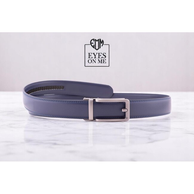 "EYES ON ME" LEDEREN RIEM zonder gaatjes, met automatische gesp (Model N090 )