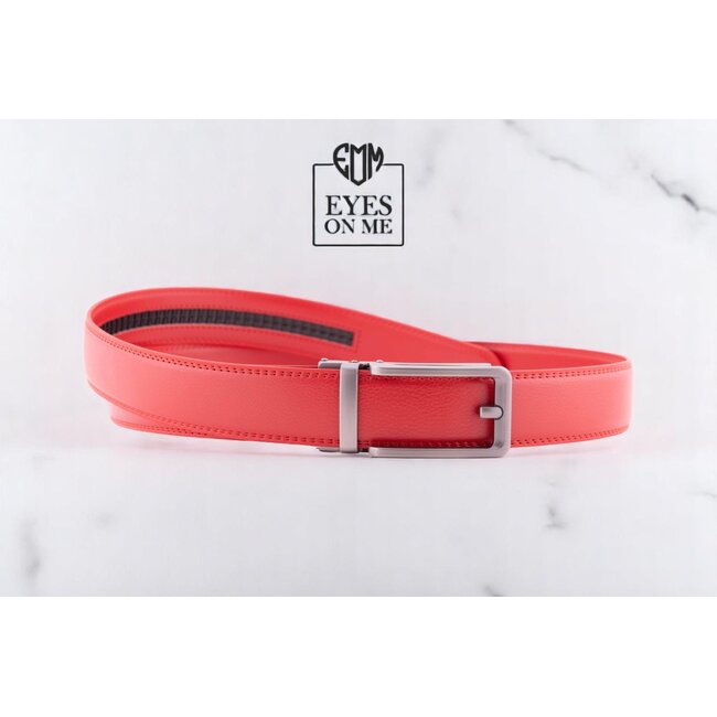 "EYES ON ME" LEDEREN RIEM zonder gaatjes, met automatische gesp (Model N090 )