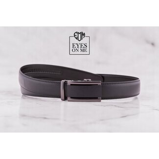 "EYES ON ME" LEDEREN RIEM zonder gaatjes, met automatische gesp ( model N323 )