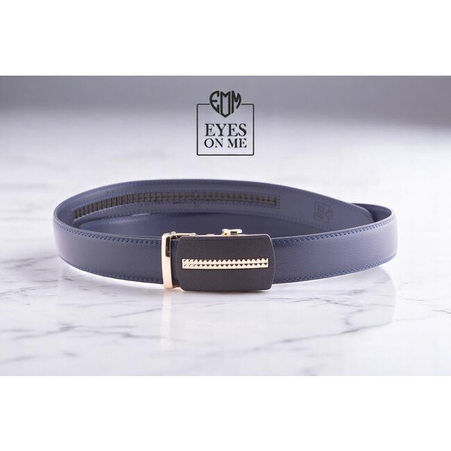 "EYES ON ME" LEDEREN RIEM zonder gaatjes, met automatische gesp (model N185)
