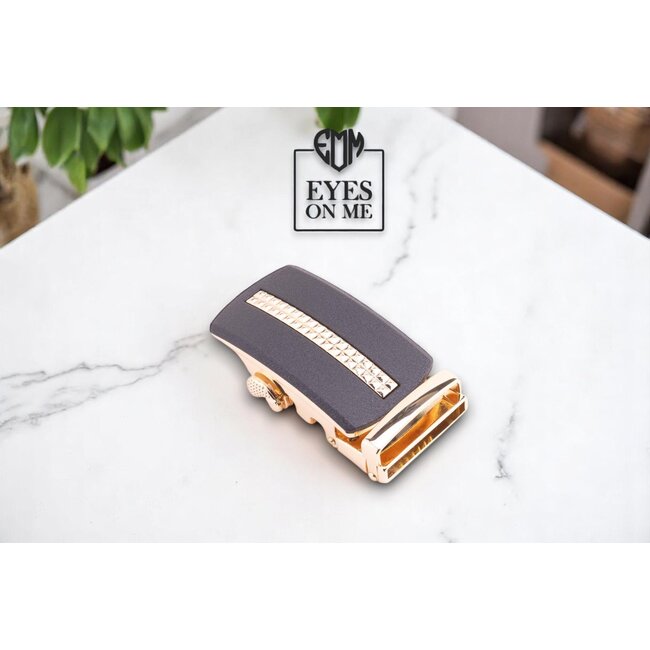 "EYES ON ME" LEDEREN RIEM zonder gaatjes, met automatische gesp (model N185)