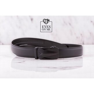 "EYES ON ME" LEDEREN RIEM zonder gaatjes, met automatische gesp ( model N309 )