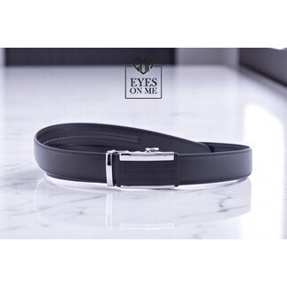 "EYES ON ME" LEDEREN RIEM zonder gaatjes, met automatische gesp ( model N033)