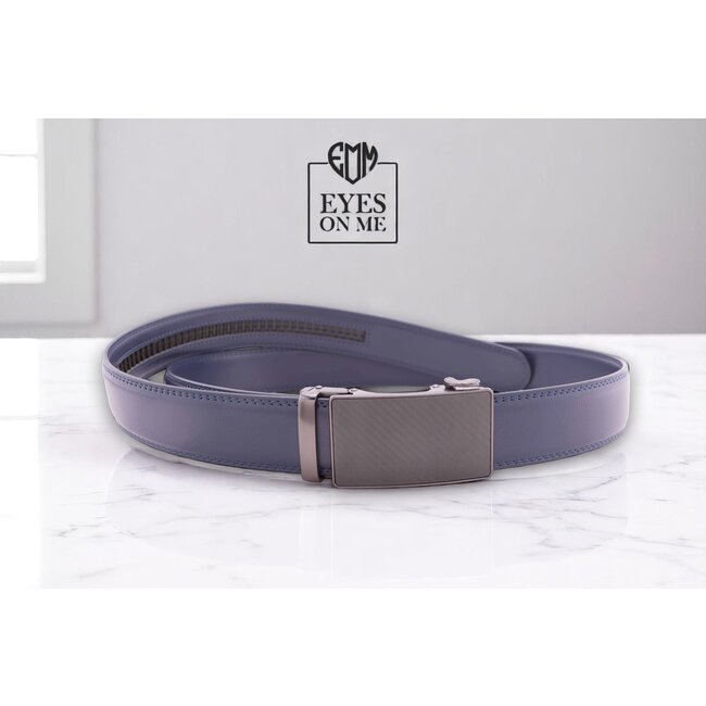 "EYES ON ME" LEDEREN RIEM zonder gaatjes, met automatische gesp ( model  N204)