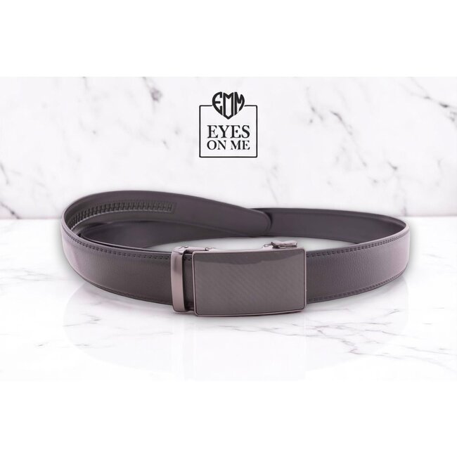 "EYES ON ME" LEDEREN RIEM zonder gaatjes, met automatische gesp ( model  N204)
