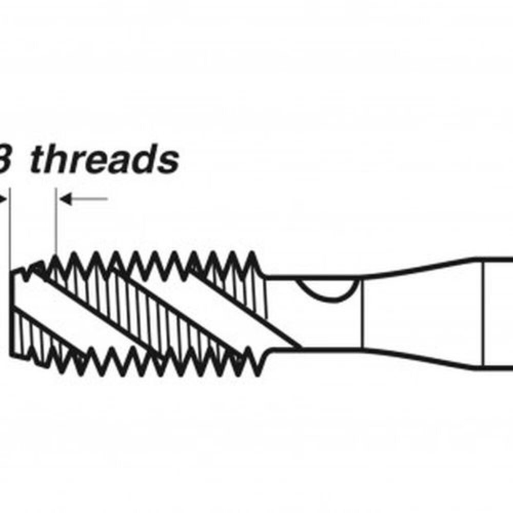 V-coil STI Machine Tap ISO 529 Form C 35° HSS-E M V-coil STI Machine Tap ISO 529 Form C 35° HSS-E M