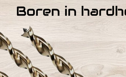 Boren in hardhout