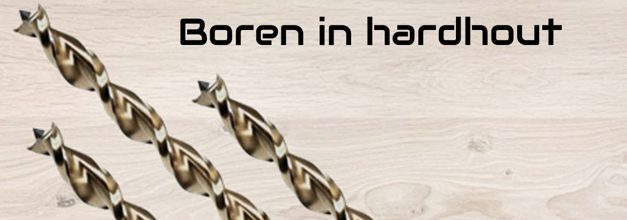 Boren in hardhout