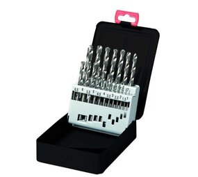 Labor metaalborenset 19-delig HSS-S blank geslepen Labor metaalborenset 19-delig HSS-S blank geslepen