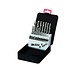 Labor Borenset HSS blank geslepen 19-delig | 1.0 mm t/m 10.0 mm per halve mm oplopend | stevige metalen kist
