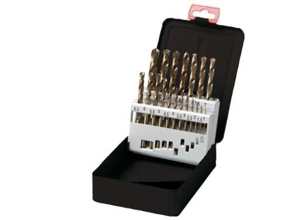 Labor Metaalboor cobalt cassette HSS-E 19 dlg