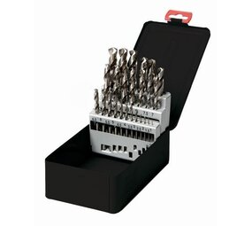 Labor metaal borenset 25-delig HSS-TIN titanium Labor metaal borenset 25-delig HSS-TIN titanium