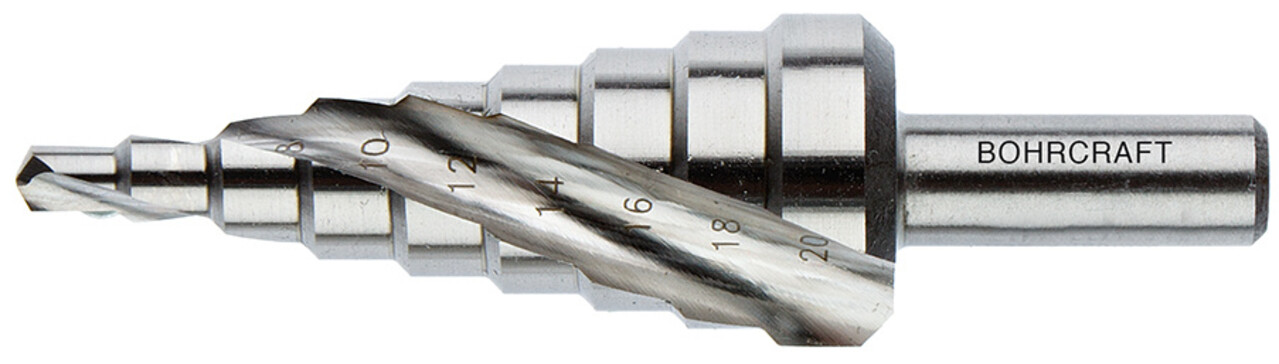Bohrcraft Bohrcraft HSS-G trappenboor spiraalgroef