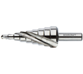 Bohrcraft HSS-G trappenboor spiraalgroef Bohrcraft HSS-G trappenboor spiraalgroef