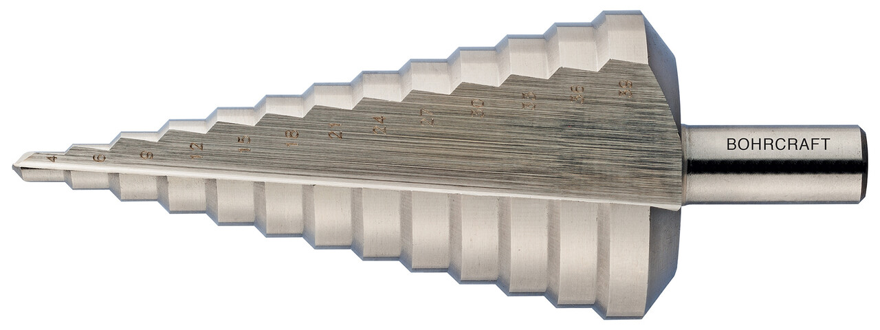 Bohrcraft Bohrcraft HSS-G trappenboor spiraalgroef