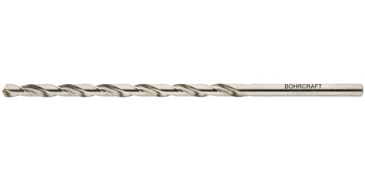 Bohrcraft Bohrcraft metaalboor HSS-G blank DIN 1869 geslepen extra lang per stuk verpakt maatvoering