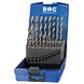 Bohrcraft Bohrcraft HSS-G Turbo Step spiraalborenset DIN 338 1-10 mm 19-delig Bohrcraft Bohrcraft HSS-G Turbo Step spiraalborenset DIN 338 1-10 mm 19-delig
