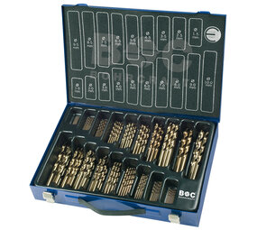 Bohrcraft HSS-E Co5 spiraalborenset DIN 338 1-10 mm 170-delig Bohrcraft HSS-E Co5 spiraalborenset DIN 338 1-10 mm 170-delig