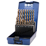 Bohrcraft HSS-E Co5 spiraalborenset DIN 338 1-10 mm 19-delig Bohrcraft HSS-E Co5 spiraalborenset DIN 338 1-10 mm 19-delig