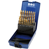 Bohrcraft HSS-G TiN spiraalborenset DIN 338 1-10 mm 19-delig