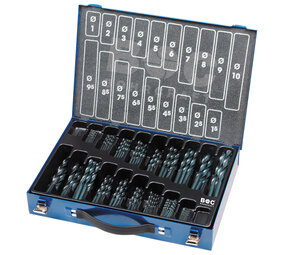 Bohrcraft HSS-G spiraalborenset DIN 338 1-10 mm 170-delig