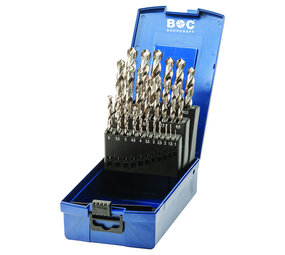 Bohrcraft HSS-G spiraalborenset DIN 338 1-13 mm 25-delig Bohrcraft HSS-G spiraalborenset DIN 338 1-13 mm 25-delig