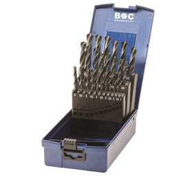 Bohrcraft HSS-R spiraalborenset DIN 338 1-13 mm 25-delig Bohrcraft HSS-R spiraalborenset DIN 338 1-13 mm 25-delig
