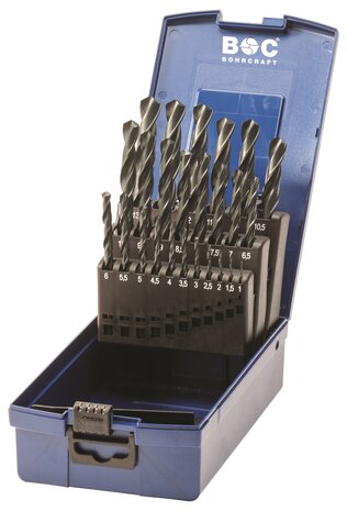 Bohrcraft Bohrcraft HSS-R spiraalborenset DIN 338 1-13 mm 25-delig Bohrcraft Bohrcraft HSS-R spiraalborenset DIN 338 1-13 mm 25-delig