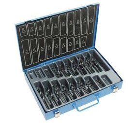 Bohrcraft HSS-R spiraalborenset DIN 338 1-10 mm 170-delig
