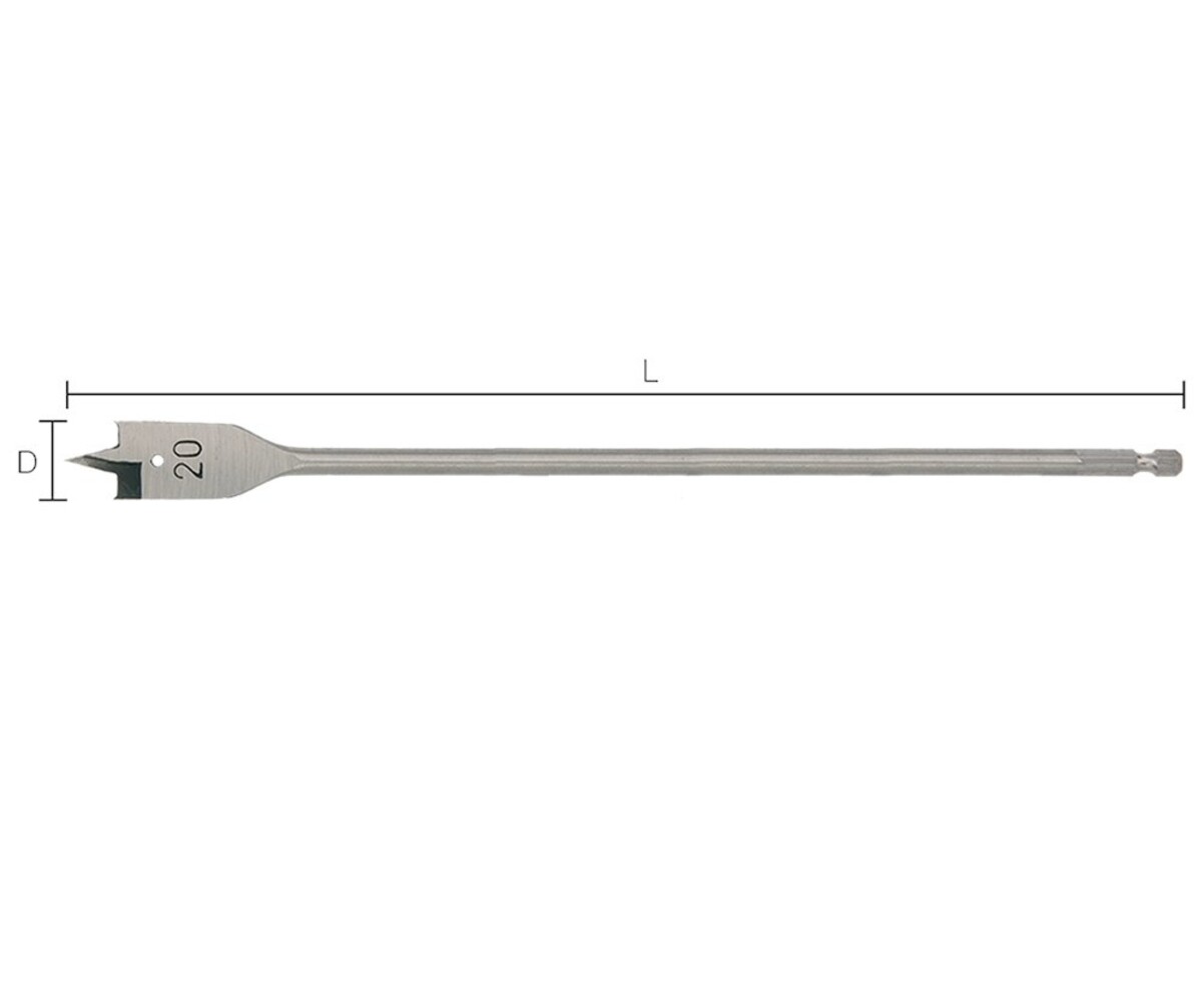 Bohrcraft Speedboor Quicklock lang 400 mm vanaf 6 t/m 40 mm Bohrcraft Speedboor Quicklock lang 400 mm vanaf 6 t/m 40 mm