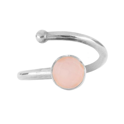 Marissa Eykenloof Zilveren ring met Rozenkwarts voor kinderen Marissa Eykenloof Zilveren ring met Rozenkwarts voor kinderen