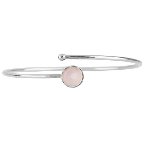 Marissa Eykenloof Zilveren armband met Rozenkwarts kinderen Marissa Eykenloof Zilveren armband met Rozenkwarts kinderen