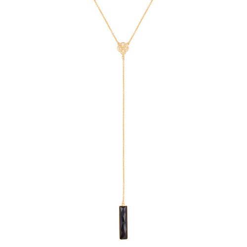 Marissa Eykenloof Ketting goud met Zwarte Onyx Marissa Eykenloof Ketting goud met Zwarte Onyx