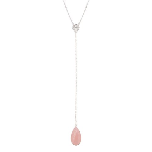 Marissa Eykenloof Ketting zilver met Rozenkwarts Marissa Eykenloof Ketting zilver met Rozenkwarts