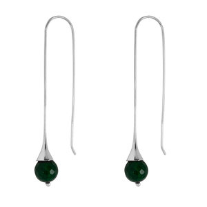 Marissa Eykenloof Silver earring with Green Aventurine