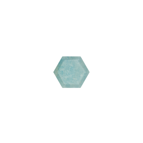 Marissa Eykenloof Hexagon Milky Aquamarine Marissa Eykenloof Hexagon Milky Aquamarine