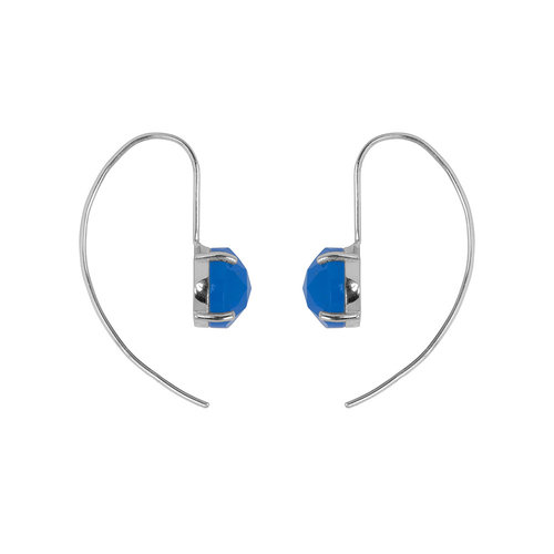 Marissa Eykenloof Silver earring with Blue chalcedony Marissa Eykenloof Silver earring with Blue chalcedony