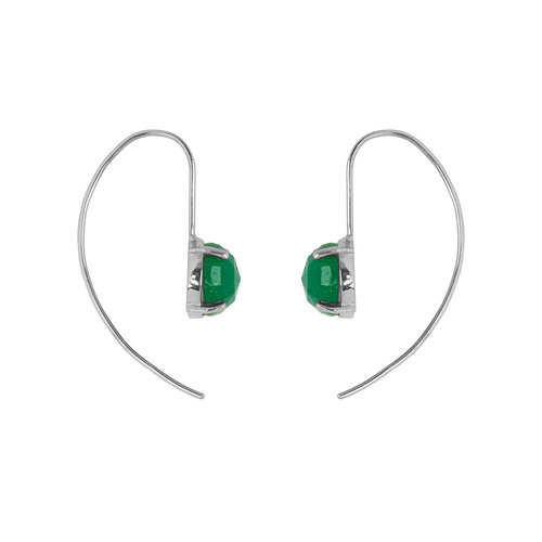 Marissa Eykenloof Silver earring with Green Aventurine Marissa Eykenloof Silver earring with Green Aventurine