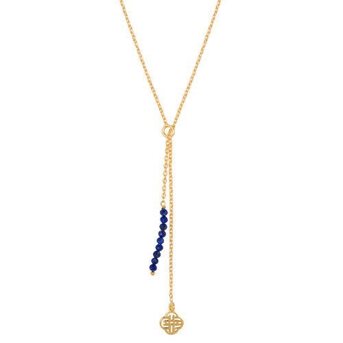 Marissa Eykenloof Gold necklace Lapis lazuli beads Marissa Eykenloof Gold necklace Lapis lazuli beads