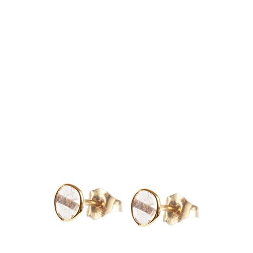 Marissa Eykenloof 14ct Gold earring with sliced diamond Marissa Eykenloof 14ct Gold earring with sliced diamond