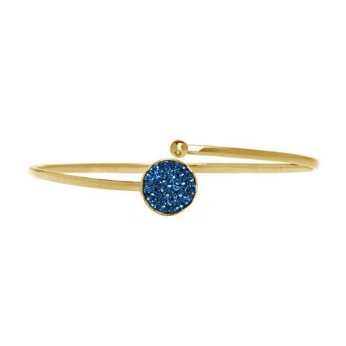 Marissa Eykenloof Gold druzy bracelet blue agate Marissa Eykenloof Gold druzy bracelet blue agate